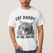 CAT DAD DADDY DANS LA MAISON Drôle T-shirts (Devant)