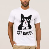 CAT dad DADDY, Panda Kitty T-shirts (Devant)