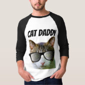 CAT DAD DADDY T-Shirts Zonnebrillen (Voorkant)