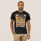 CAT DAD DADDY TOP HAT ART T-SHIRTS TEE - SHIRTS (Devant entier)