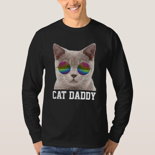 CAT DAD DADDY VADERDAG MANNEN T-SHIRS T-SHIRT (Voorkant)