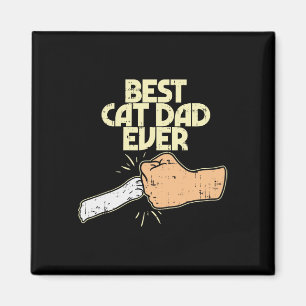 Cat Dad Ever Funny Kitten Pet Lover Eigenaar Papa Magneet
