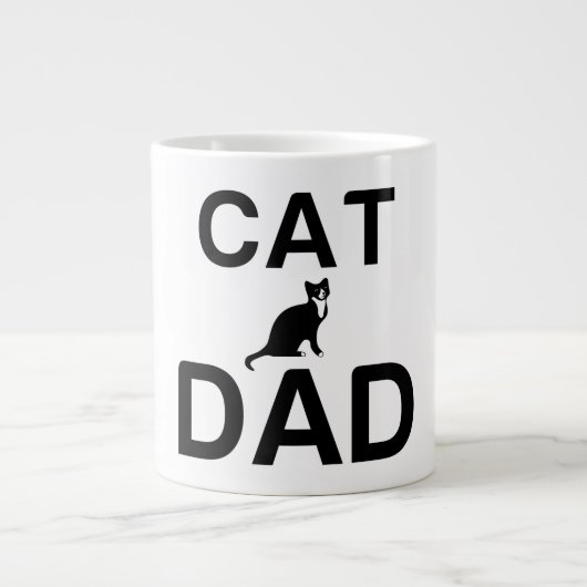 CAT DAD EXTRA GROTE BEKER (Voorkant)