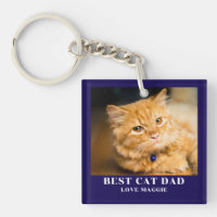 Cat Dad foto gepersonaliseerd