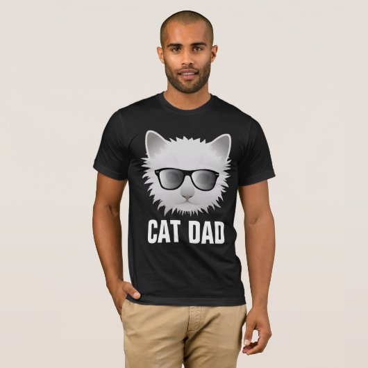 CAT DAD, FUNNY CAT T-SHIRTS (Devant entier)