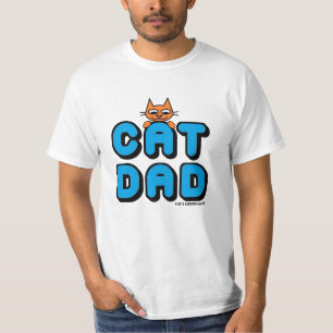 "CAT DAD" Ginger Kat Mannen T-shirt