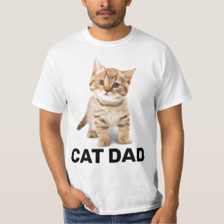 CAT DAD GINGER KITTEN MANNEN T-SHIRTS