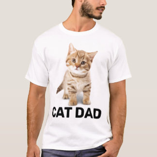 CAT DAD GINGER KITTEN MANNEN T-SHIRTS