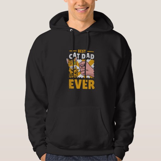 Cat dad kittens cats hoodie (Voorkant)