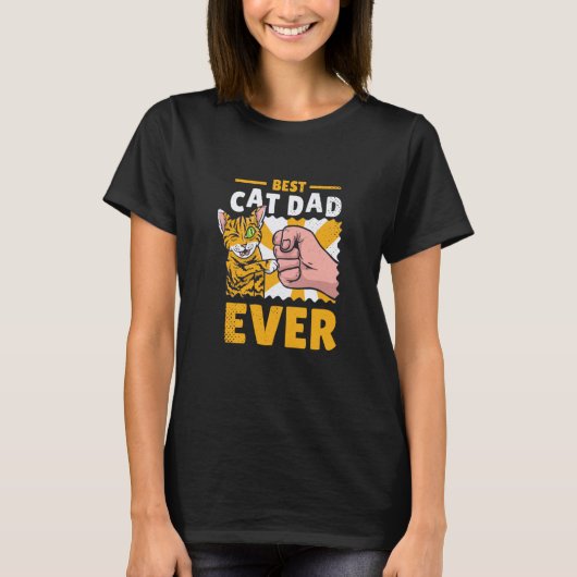 Cat dad kittens cats t-shirt (Voorkant)