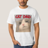 CAT DAD MENS AMOUREUX DES CHATS T-SHIRTS (Devant)