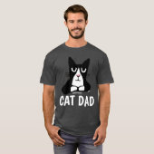 CAT DAD, Panda Kat T-shirts (Voorkant volledig)