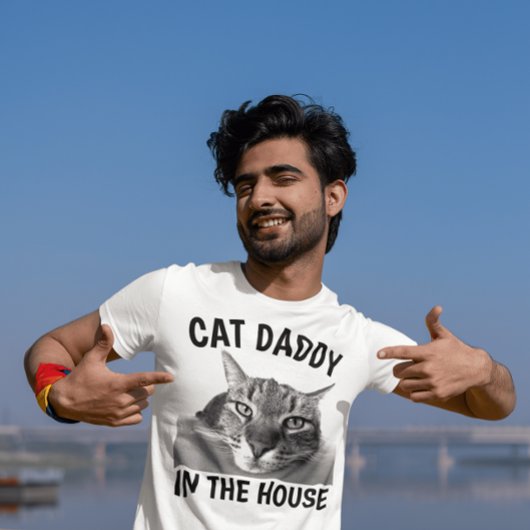CAT DAD PAPA IN HET HUIS Grappige T-shirts