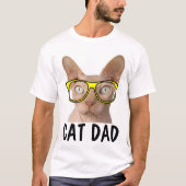 CAT DAD SPHYNX t-shirts drôles (Devant)