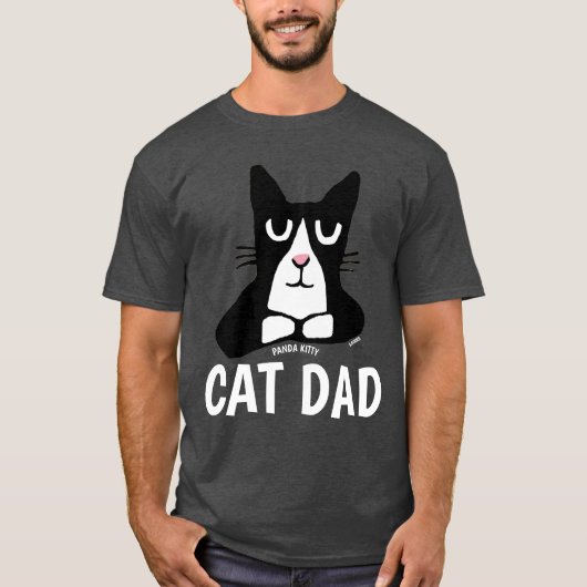 CAT DAD, T-shirts Panda Kitty (Devant)