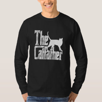 Cat Dad The Catfather Crazy Cat Father Kitty Daddy T-shirt