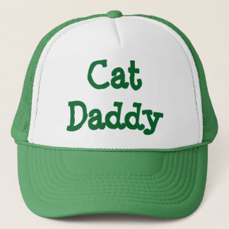 Cat Dad Trucker Hat Green Trucker Pet