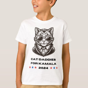 Cat Daddies voor Kamala Funny Cat Dad Stem Verkiez T-shirt