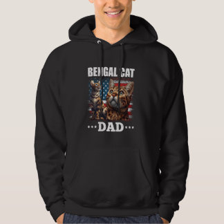 Cat Daddy BENGAL CAT DAD Amerika Grappig Bengaals  Hoodie