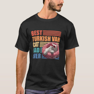 Cat Daddy BEST TURKS VAN CAT DAD EVER  Lo T-shirt