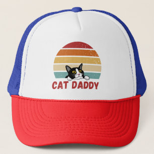 Cat Daddy Cat 80s Retro Stijl Voor Mannen Trucker Pet
