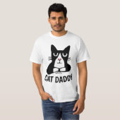CAT DADDY, CAT DAD TUXEDO Panda Kat T-shirts (Voorkant volledig)
