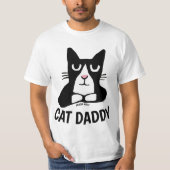 CAT DADDY, CAT DAD TUXEDO Panda Kitty T-shirts (Devant)