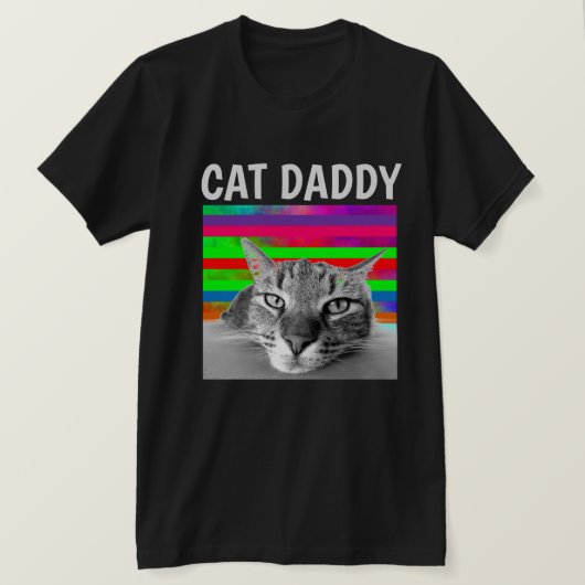 CAT DADDY DAD MANNEN T-shirt (Design voorkant)