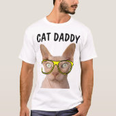 CAT DADDY DAD SPHYNX t-shirts drôles (Devant)