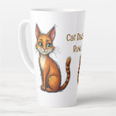 Cat Dads Rule mok - een perfecte Vaderdag cadeau K (Linkerhoek)