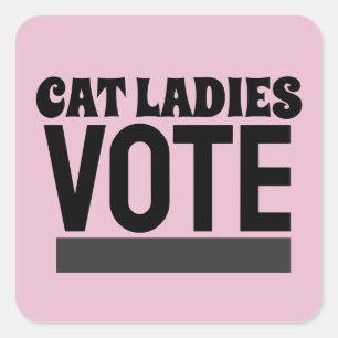 CAT DAMES STEMMEN STICKERS DECALS