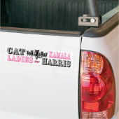 Cat dames voor Kamala Harris Bumpersticker (Op Truck)