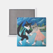 Cat Dancing Magneet (Voorkant / Achterkant)