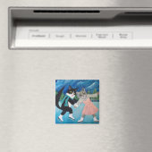 Cat Dancing Magneet (Insitu (Vaatwasser))