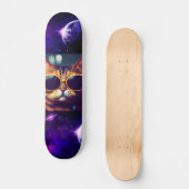 CAT DANS LE Pont SPACE FUNNY Skateboard (Recto)