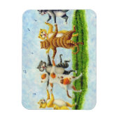 CAT DANSE CHANTER FELINE MAGNET *Personnaliser (Vertical)