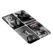 cat day black white red  magneet (Rechterzijde)