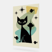 Cat de Seattle moderne du milieu du siècle (Angle)