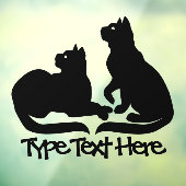 Cat Decal personaliseer de Decalen van het Venster (Vel 3)