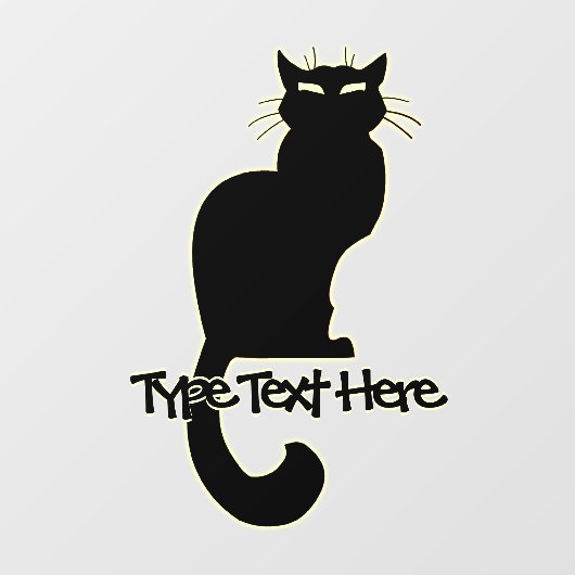 Cat Decal personaliseer de Decalen van het Venster (Vel)