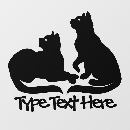 Cat Decal Personnaliser les décalques de fenêtre A (Feuille)