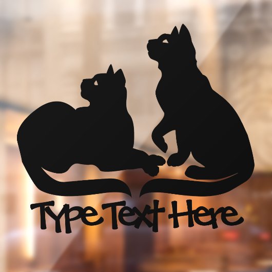 Cat Decal Personnaliser les décalques de fenêtre A (Feuille 2)