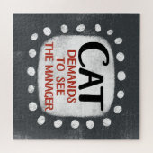Cat Demande De Voir Manager Jigsaw Puzzle (Horizontal)