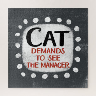 Cat Demande De Voir Manager Jigsaw Puzzle