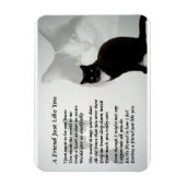 Cat Design ami Poem Magnet (Vertical)