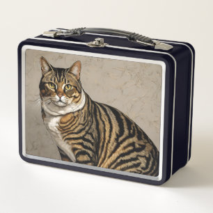 Cat Design Metalen Lunchbox