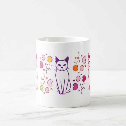 cat design mug (Centre)