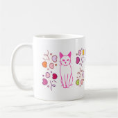cat design mug koffiemok (Links)