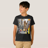 Cat Destroming City T-shirt (Voorkant volledig)