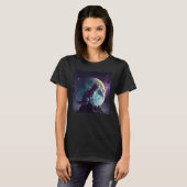 Cat Dinosaur Moon T-shirt (Voorkant volledig)